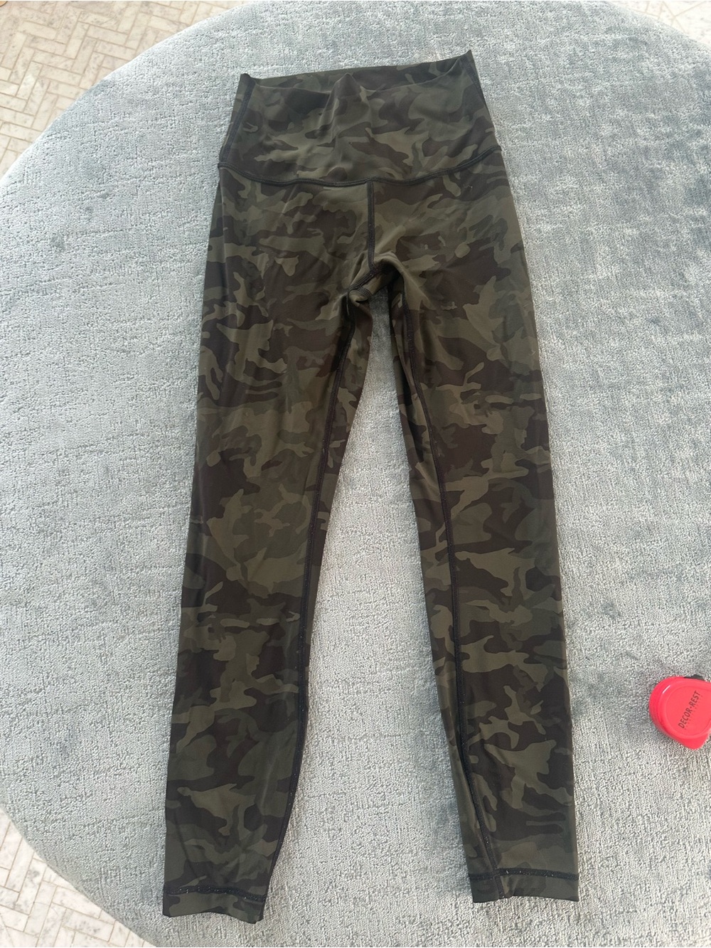 lululemon athletica Camo High-Waist Leggings - Olive/Black - Size 4